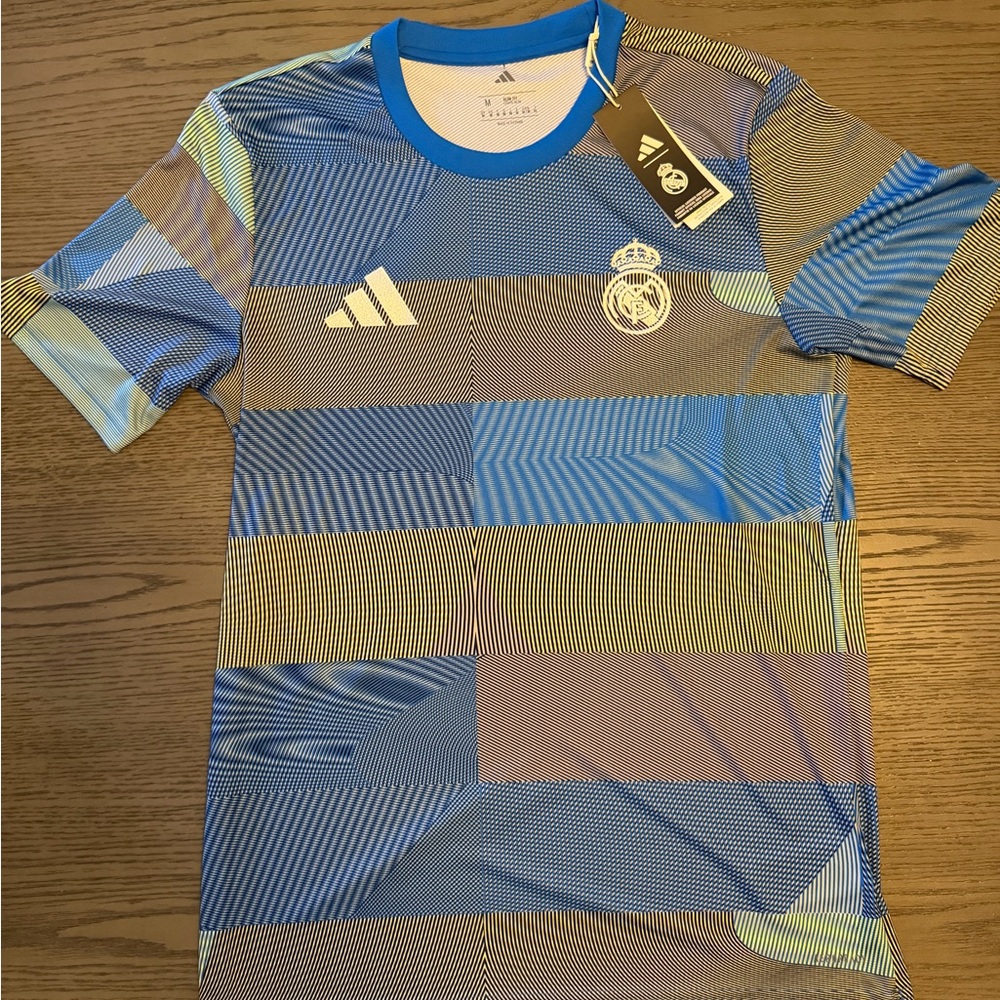 Adidas Real Madrid Striped Blue Jersey